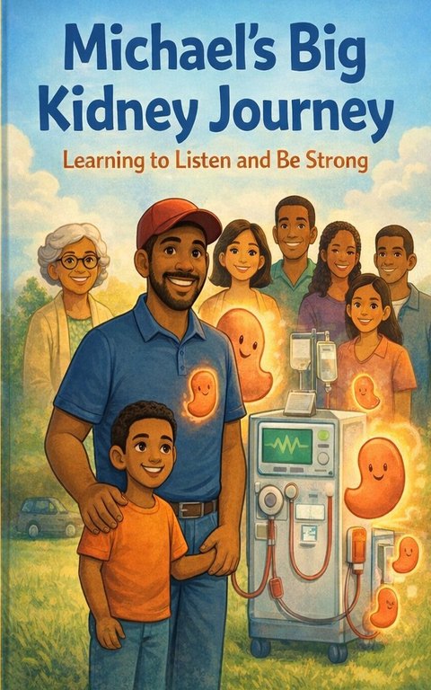 Book cover: Michael’s Big Kidney Journey, Learning to Listen and Be Strong